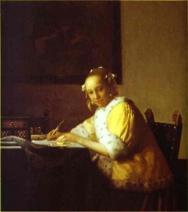 vermeerwritingletter